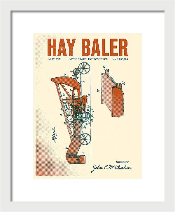 Hay Baler Retro Patent Us1850284a