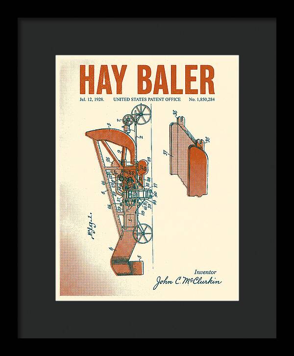 Hay Baler Retro Patent Us1850284a
