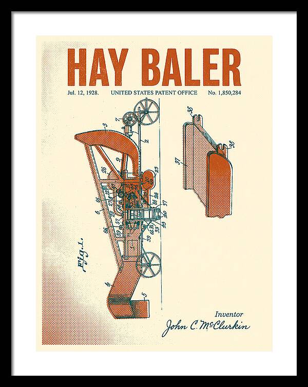 Hay Baler Retro Patent Us1850284a