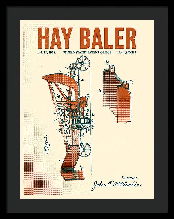 Hay Baler Retro Patent Us1850284a