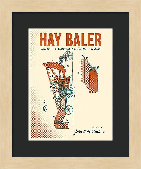 Hay Baler Retro Patent Us1850284a
