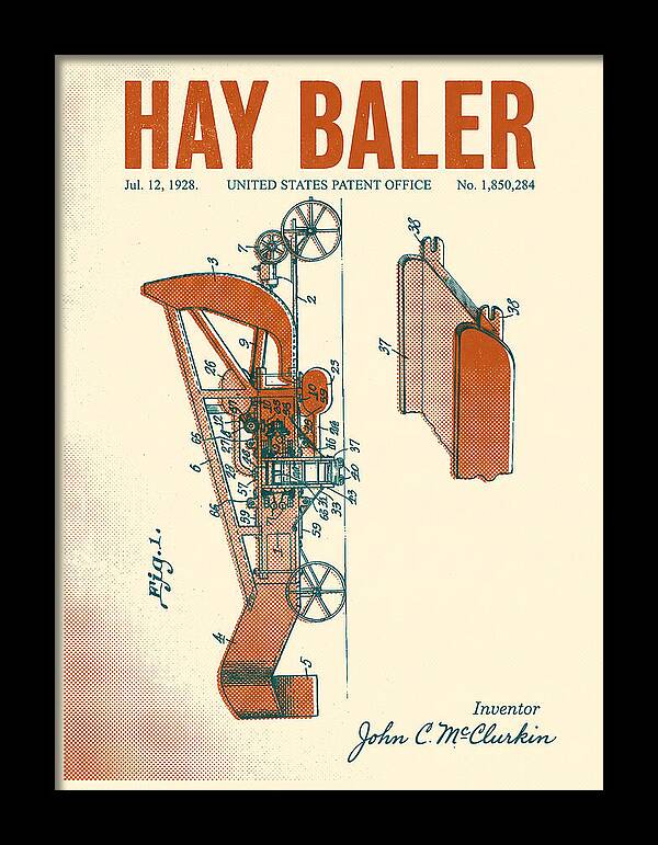 Hay Baler Retro Patent Us1850284a