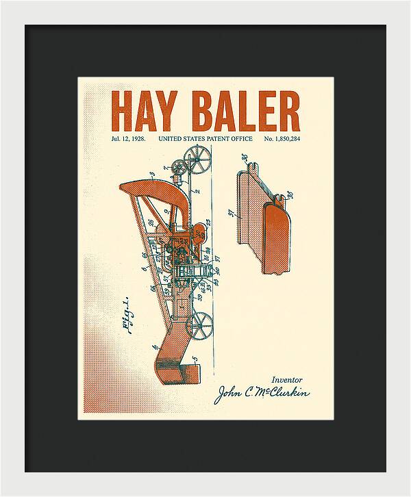 Hay Baler Retro Patent Us1850284a