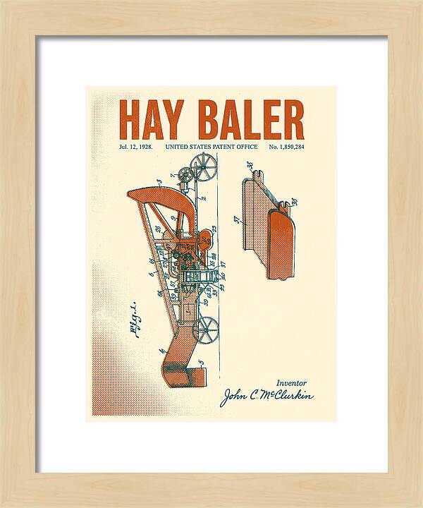 Hay Baler Retro Patent Us1850284a