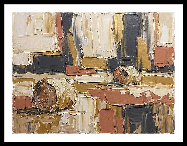 Hay Bales In Abstract Harmony