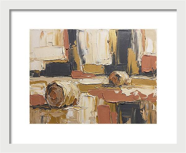 Hay Bales In Abstract Harmony