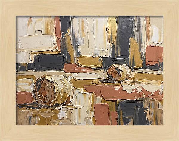 Hay Bales In Abstract Harmony
