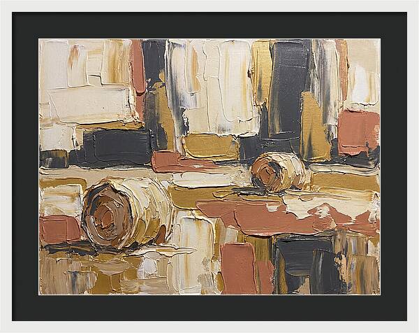 Hay Bales In Abstract Harmony