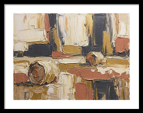 Hay Bales In Abstract Harmony