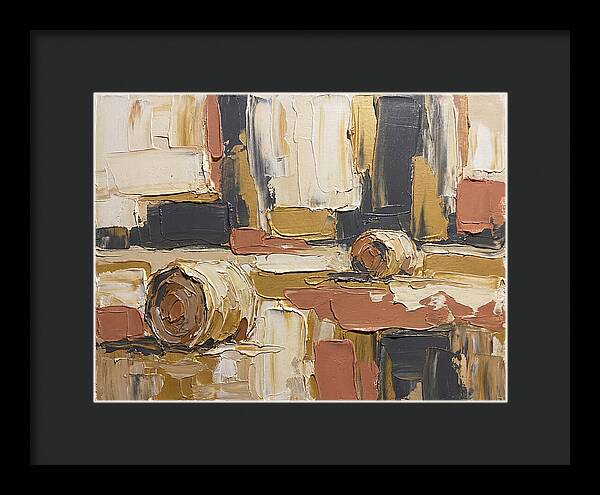 Hay Bales In Abstract Harmony