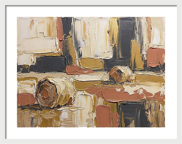 Hay Bales In Abstract Harmony