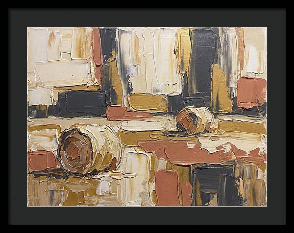Hay Bales In Abstract Harmony