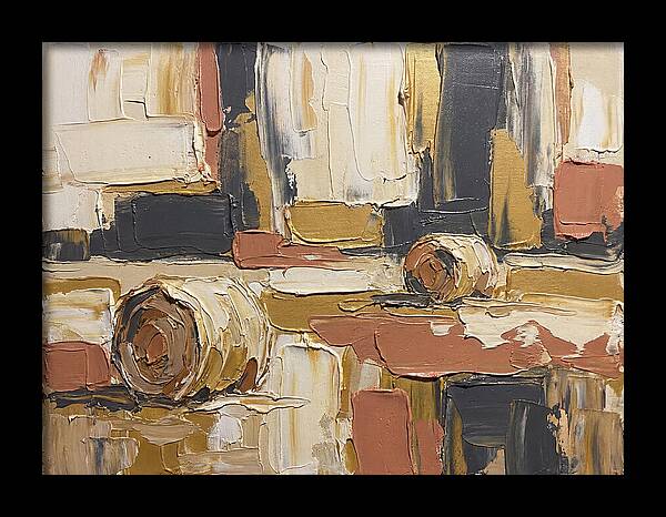 Hay Bales In Abstract Harmony