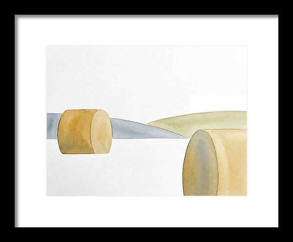 Hay Bales In Minimalist Harmony