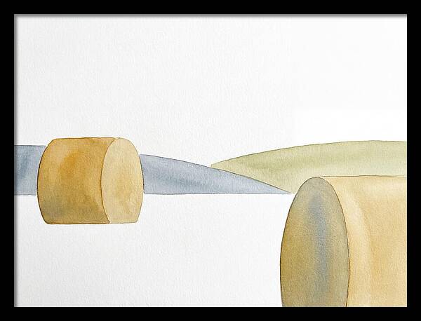 Hay Bales In Minimalist Harmony
