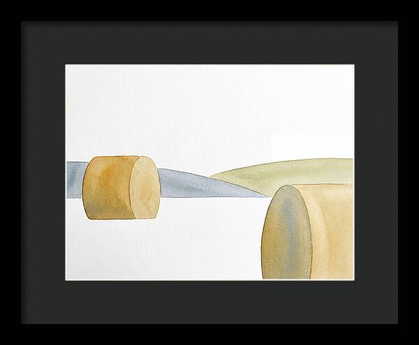Hay Bales In Minimalist Harmony