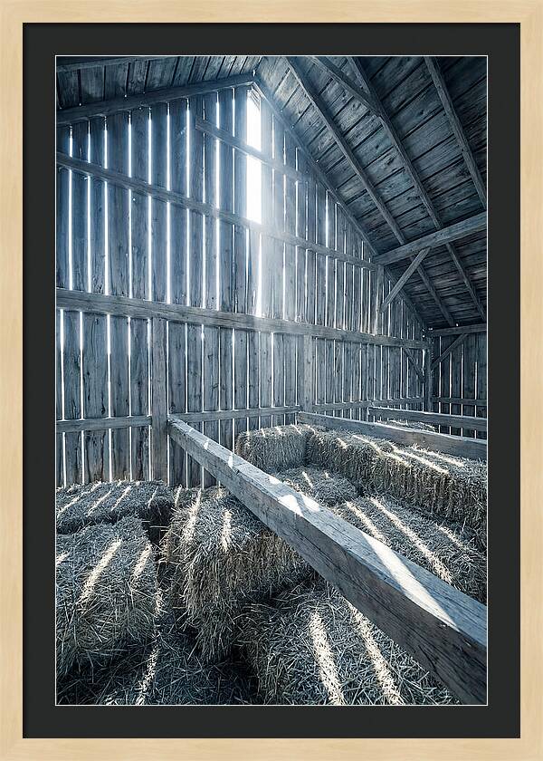 Hay Loft Bathed In Light