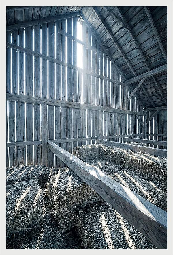 Hay Loft Bathed In Light