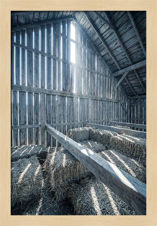 Hay Loft Bathed In Light