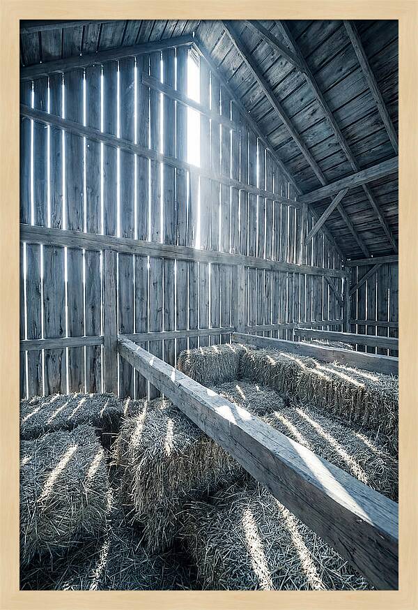 Hay Loft Bathed In Light