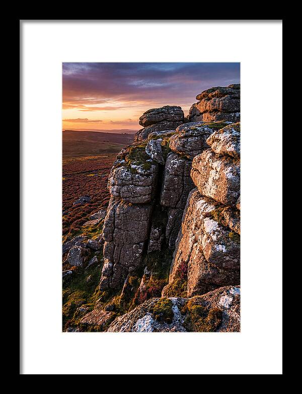 Haytor Rocks At Sunset