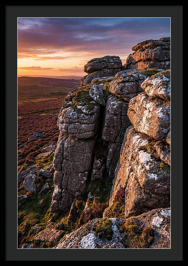 Haytor Rocks At Sunset