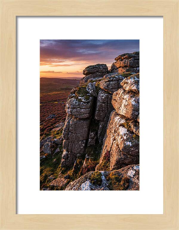 Haytor Rocks At Sunset