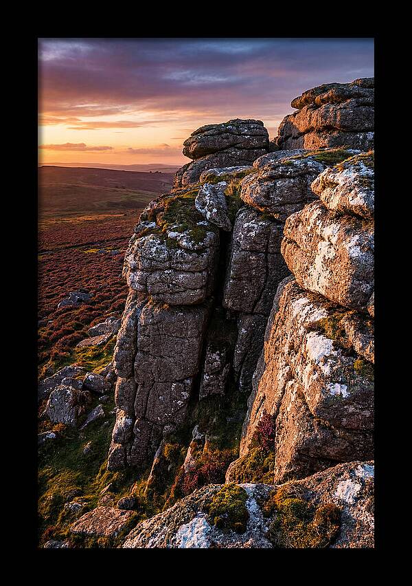 Haytor Rocks At Sunset