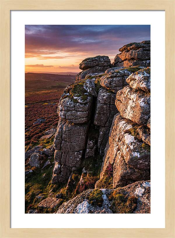 Haytor Rocks At Sunset