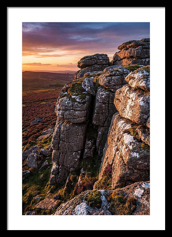 Haytor Rocks At Sunset