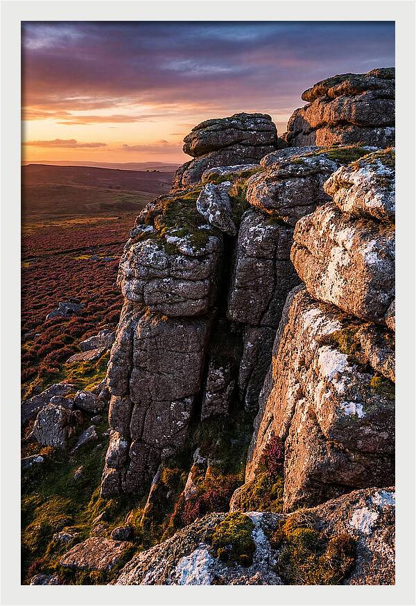 Haytor Rocks At Sunset
