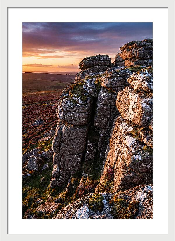 Haytor Rocks At Sunset
