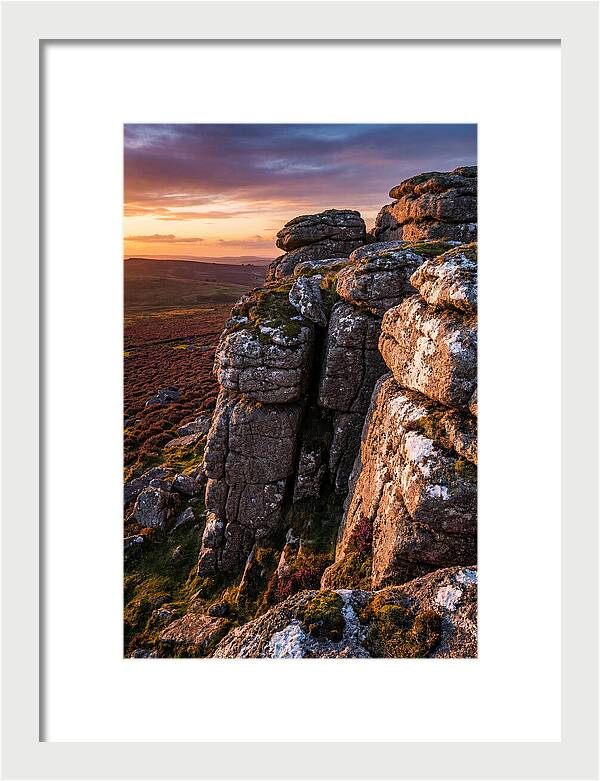 Haytor Rocks At Sunset