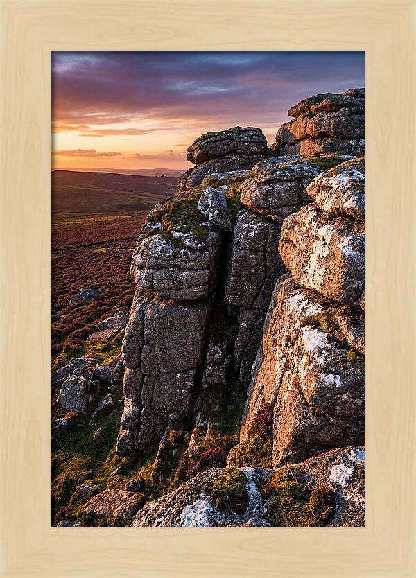 Haytor Rocks At Sunset