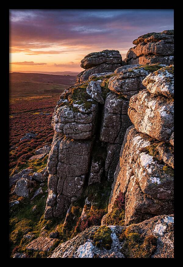Haytor Rocks At Sunset