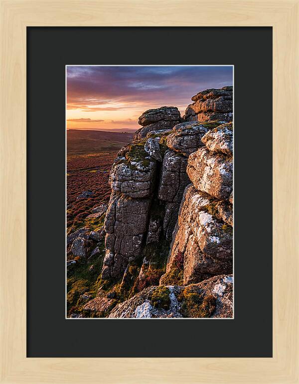 Haytor Rocks At Sunset