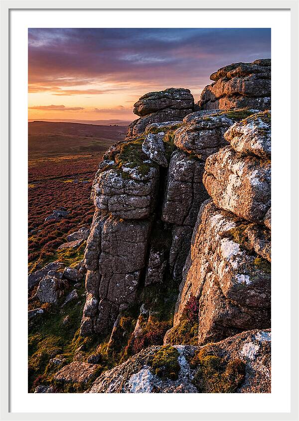 Haytor Rocks At Sunset