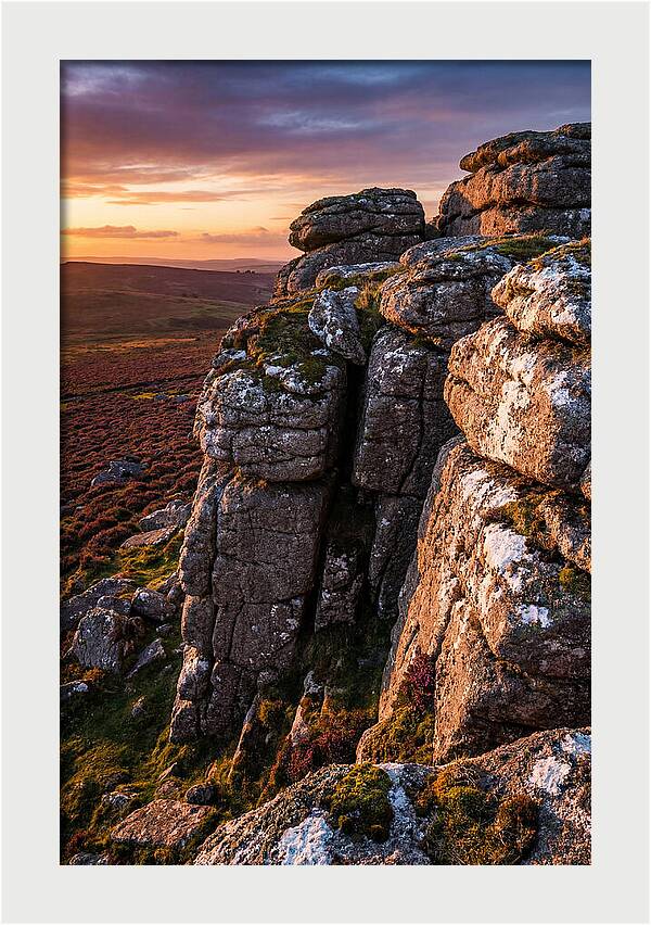 Haytor Rocks At Sunset