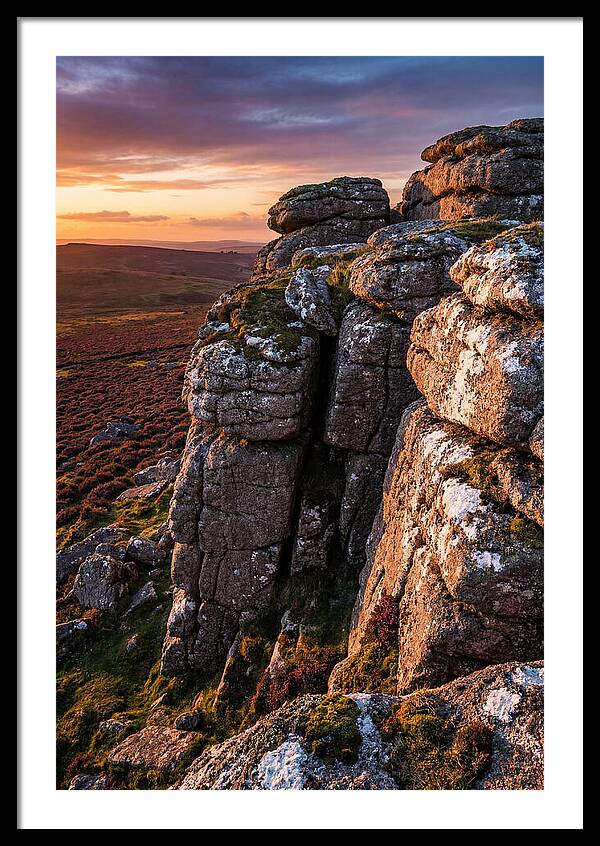 Haytor Rocks At Sunset