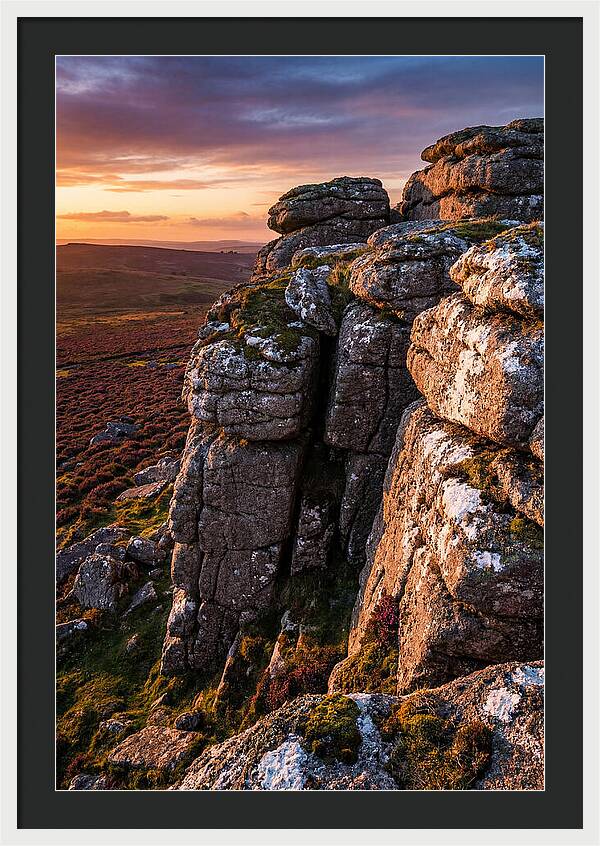 Haytor Rocks At Sunset
