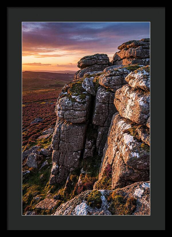 Haytor Rocks At Sunset