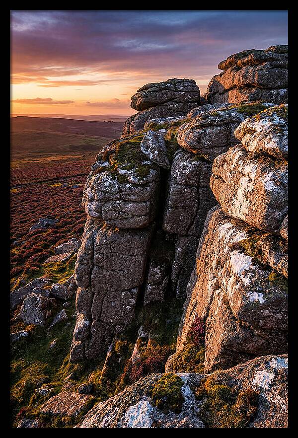 Haytor Rocks At Sunset