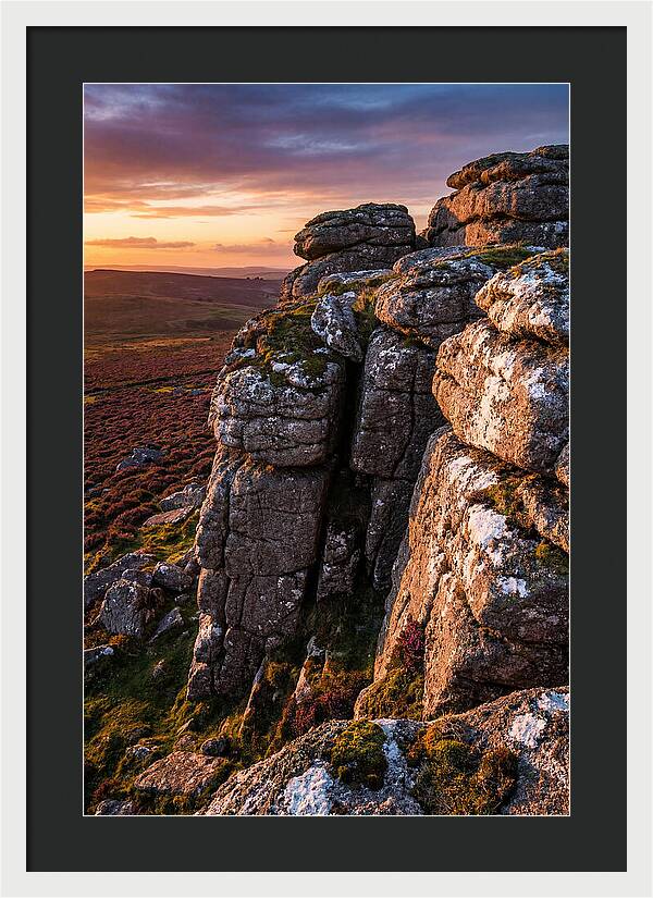 Haytor Rocks At Sunset