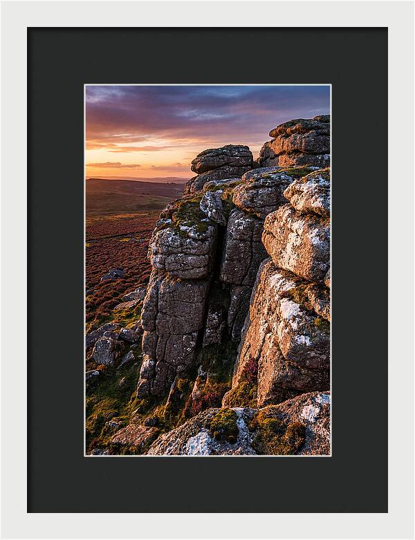 Haytor Rocks At Sunset