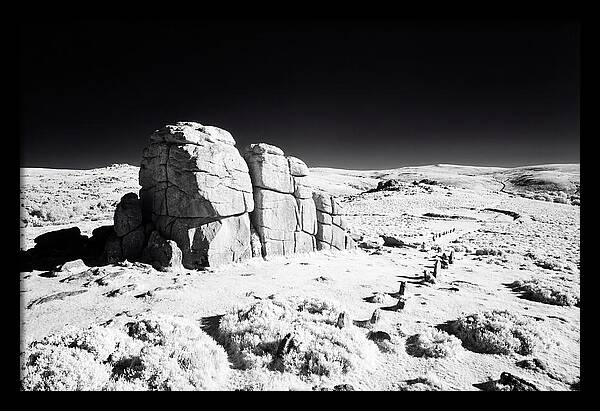 Haytor Rocks In Infrared
