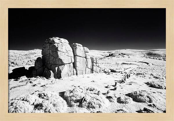 Haytor Rocks In Infrared