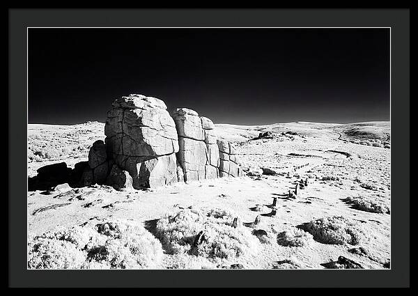 Haytor Rocks In Infrared