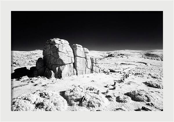 Haytor Rocks In Infrared