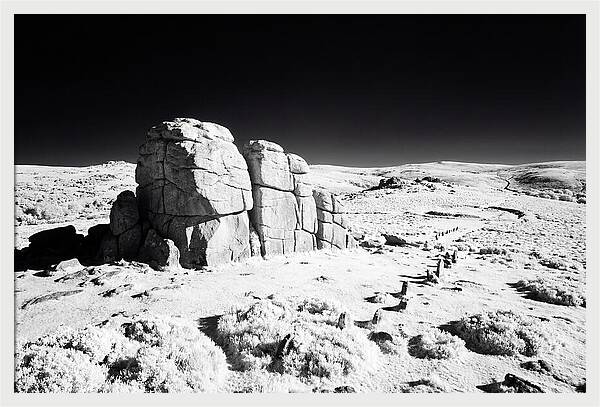 Haytor Rocks In Infrared