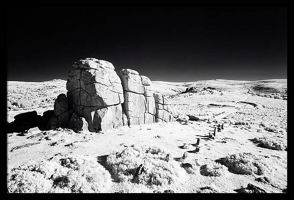 Haytor Rocks In Infrared